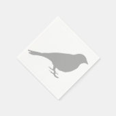 Serviette En Papier Serviettes d'oiseaux gris (Coin)