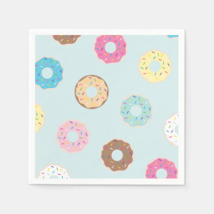 Serviette En Papier Serviettes Donut Party