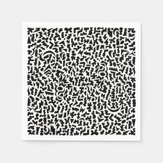 Serviette En Papier Serviettes Doodle (Devant)