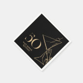 Serviette En Papier Serviettes d'or moderne 50e anniversaire (Coin)