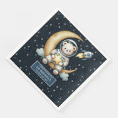 Serviette En Papier Serviettes d'ours spatial personnalisées pour la f (Coin)