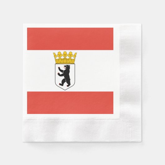 Serviette En Papier Serviettes Drapeau de Berlin (Devant)