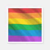 Serviette En Papier Serviettes Drapeau de Fierté LGBT Arc-en-ciel – Fê (Devant)