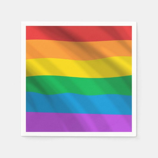 Serviette En Papier Serviettes Drapeau de Fierté LGBT Arc-en-ciel – Fê (Devant)