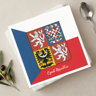 Serviette En Papier Serviettes drapeau tchèque, fête / sports Républiq