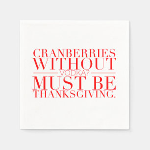 Serviette En Papier Serviettes drôles de thanksgiving