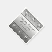 Serviette En Papier Serviettes du 25e anniversaire en argent (Coin)