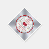 Serviette En Papier Serviettes du 40e anniversaire du Mariage de la co (Coin)