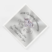 Serviette En Papier Serviettes du 60e anniversaire du Mariage (Coin)