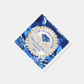 Serviette En Papier Serviettes du 65e anniversaire, superbe design Sap (Coin)