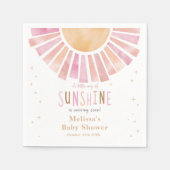 Serviette En Papier Serviettes du Baby shower Sunshine Boho (Devant)