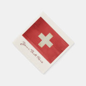 Serviette En Papier Serviettes du drapeau suisse (Coin)