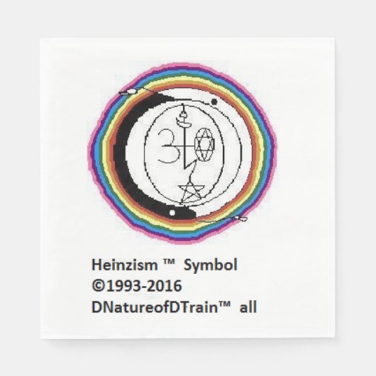 Serviette En Papier Serviettes du logo de l'héinzisme (Devant)