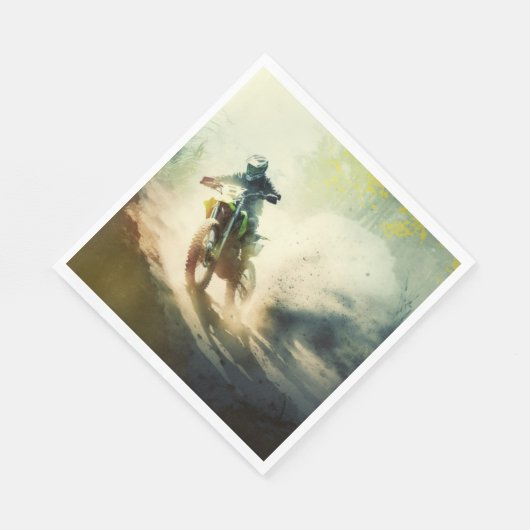 Serviette En Papier Serviettes du Motocross Party (Coin)