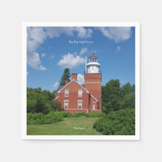 Serviette En Papier serviettes du phare de Big Bay (Devant)