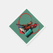 Serviette En Papier Serviettes du Western Rodeo Barrel Racing Party (Coin)