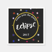 Serviette En Papier Serviettes Éclipse Et Étoiles (Devant)