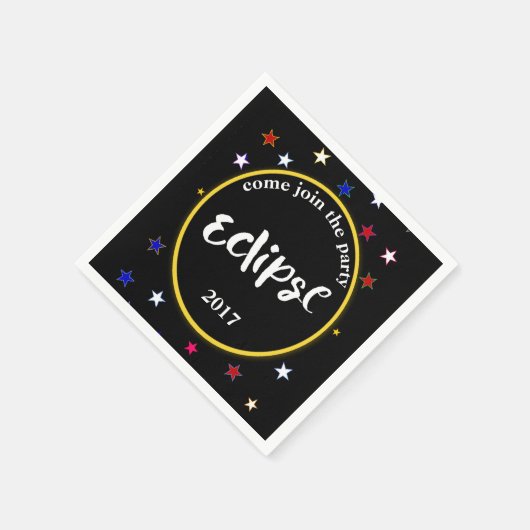 Serviette En Papier Serviettes Éclipse Et Étoiles (Coin)