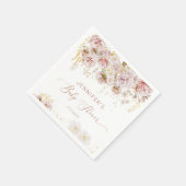 Serviette En Papier Serviettes élégantes bohème florales pour baby sho (Coin)