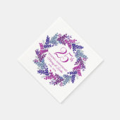 Serviette En Papier Serviettes élégantes en argent rose du 25e anniver (Coin)