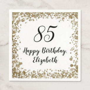 Serviette En Papier Serviettes élégantes pour 85e anniversaire avec pa
