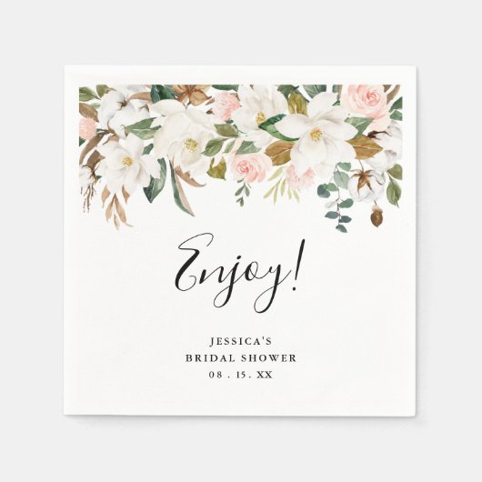 Serviette En Papier Serviettes élégantes pour Baby Shower sur le thème (Devant)