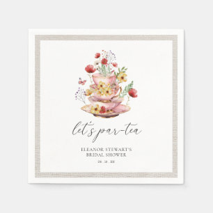 Serviette En Papier Serviettes élégantes pour la fête de thé de mariag