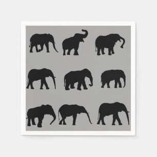 Serviette En Papier Serviettes Eléphants
