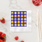 Serviette En Papier serviettes emojis bleu foncé (En situation)