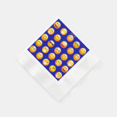 Serviette En Papier serviettes emojis bleu foncé (Coin)