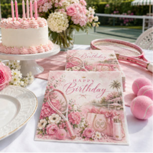 Serviette En Papier Serviettes en aquarelle florale rose pour annivers
