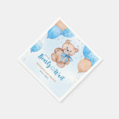 Serviette En Papier Serviettes en baby shower de l'ours en peluche (Coin)