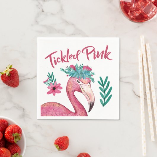 Serviette En Papier Serviettes en Baby shower rose (En situation)