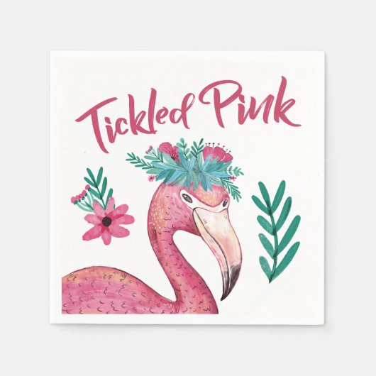 Serviette En Papier Serviettes en Baby shower rose (Devant)