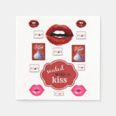Serviette En Papier Serviettes en bâton de baiser (Devant)