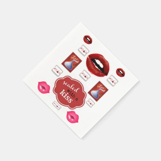 Serviette En Papier Serviettes en bâton de baiser (Coin)