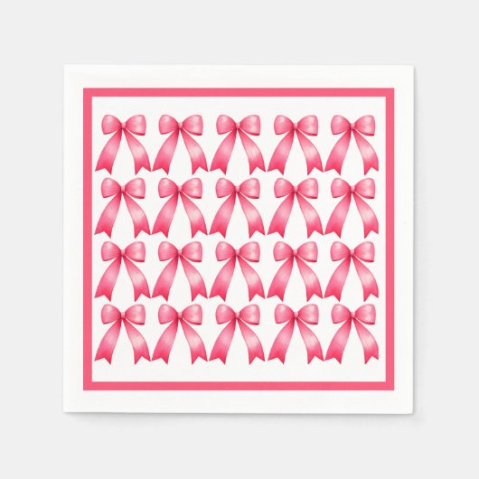 Serviette En Papier Serviettes en bois rose (Devant)