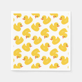Serviette En Papier Serviettes en caoutchouc jaune - Baby shower & Bir