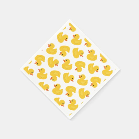 Serviette En Papier Serviettes en caoutchouc jaune - Baby shower & Bir (Coin)