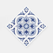 Serviette En Papier serviettes en carreaux bleu portugais (Coin)