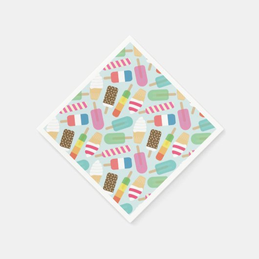 Serviette En Papier Serviettes en crème glacée (Coin)