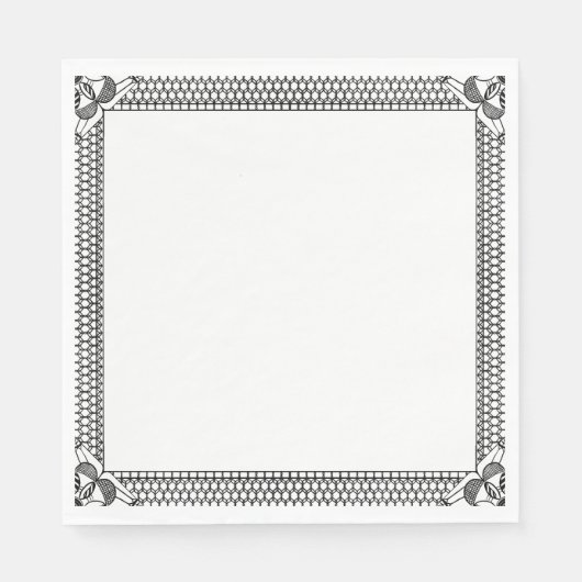 Serviette En Papier Serviettes en dentelle (Devant)