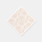 Serviette En Papier Serviettes en dentelle de fleurs de pêche magnifiq (Coin)