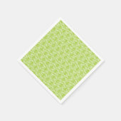 Serviette En Papier Serviettes en diamant vert et blanc (Coin)