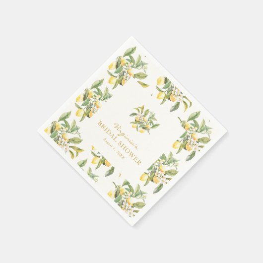 Serviette En Papier Serviettes en Fête des mariées citron (Coin)