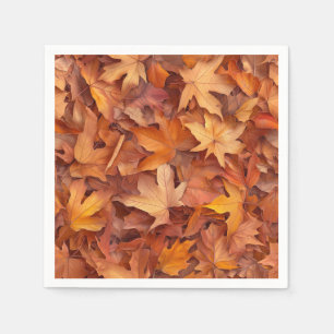 Serviette En Papier serviettes en feuilles de chêne