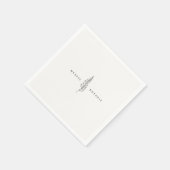 Serviette En Papier Serviettes en feuilles naturelles (Coin)