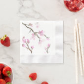 Serviette En Papier Serviettes en fleurs de cerises (En situation)