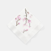 Serviette En Papier Serviettes en fleurs de cerises (Coin)