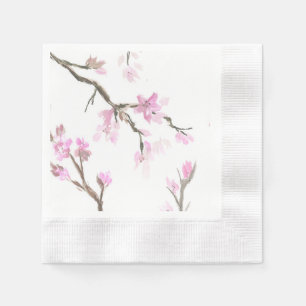 Serviette En Papier Serviettes en fleurs de cerises